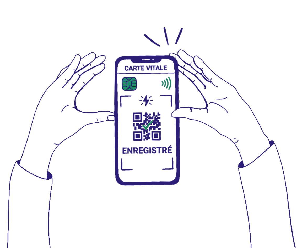 Scan du QR Code Carte Vitale